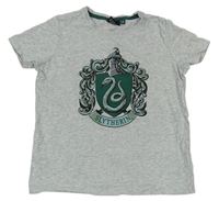 Sivé melírované tričko so znakem - Harry Potter