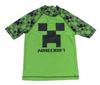 Zeleno-čené UV tričko s Minecraft George