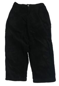Čierne crop manšestráky ZARA