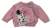 Starorůžová oversize mikina s Minnie PRIMARK