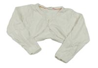Bílé propínací svetrové bolérko H&M