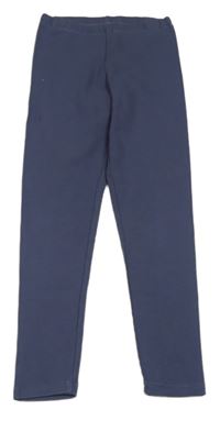 Tmavomodré rebrované legíny H&M