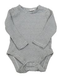 Bielo-čierne pruhované rebrované body F&F