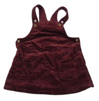 Tmavovínové menšestrové šaty LINDEX