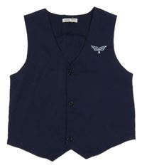 Tmavomodrá slavnostní vesta SHEIN