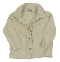 Svetlobéžová mušelínová košeľa lupilu