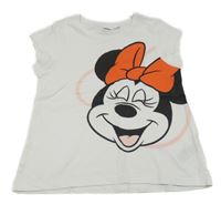 Biele tričko s Minnie Disney