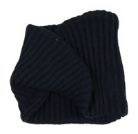 Tmavomodrý žebrovaný nákrčník ZARA