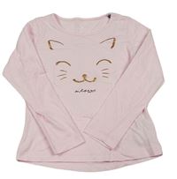 Ružové tričko s mačičkou Tom Tailor