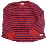 Červeno-tmavomodré pruhované tričko GAP