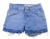 Modré riflové mid rise kraťasy Denim Co.