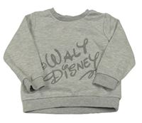 Svetlosivá melírovaná mikina s nápisem Walt Disney Primark