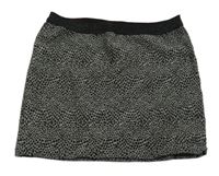 Tmavošedo-čierna vzorovaná sukňa Orchestra