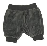 Tmavosivé zamatové tepláky