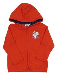 Červená ľahká prepínaci mikina so Sylvesterem a kapucí - Looney Tunes