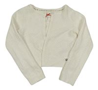 Biele vzorované svetrové bolerko Jasper Conran