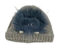 Šedá žinylková čepice s příšerkou George