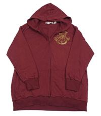 Vínová prepínaci mikina s erbem a kapucí - Harry Potter H&M