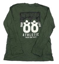 Khaki triko s číslem a nápisem Zeeman