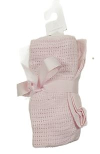 Nové - Světlerůžová perforovaná deka Dunnes