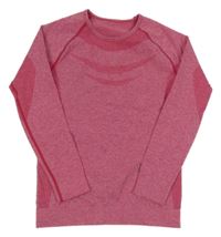 Malinové melírované spodné funkčné tričko Crivit