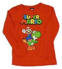 Červené triko s Mariem