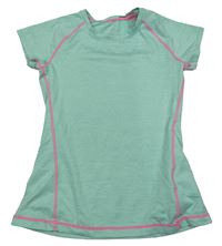 Mátové melírované sportovní tričko H&M