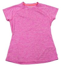 Neónově ružové melírované športové tričko Matalan