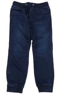 Tmavomodré teplákové cuff rifle Denim Co.