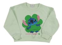 Mintová mikina se Stitchem Primark