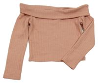 Svetloružové crop tričko George