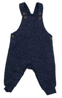 Tmavomodré melírované laclové tepláky F&F