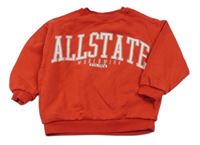 Červená mikina s nápisom TU