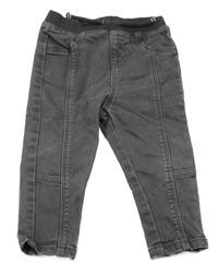 Šedé skinny rifle s úpletovým pasem Primark