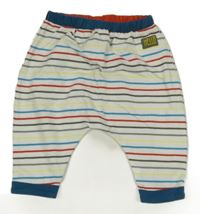 Bielo-farebné pruhované tepláky Next