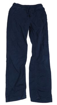 Tmavomodré plátenné nohavice Denim Co.