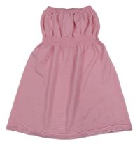 Ružovo-biele pruhované šaty Yd.