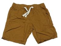 Hnědé plátěné kraťasy H&M