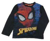 Čierne tričko so Spidermanem Marvel