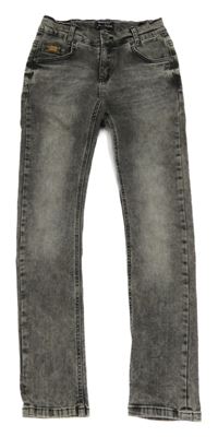 Tmavosivé melírované skinny rifle Blueffect