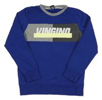 Modrá mikina s logom Vingino