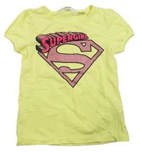 Žluté tričko - Supergirl H&M
