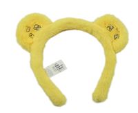 Žlutá chlupatá čelenka s oušky - Pudsley
