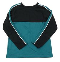 Černo-petrolejové triko George