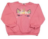 Ružová mikina s jednorožcom C&A