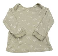 Béžové kvetované tričko George