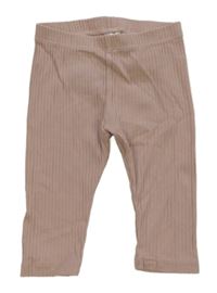 Béžové rebrované legíny H&M