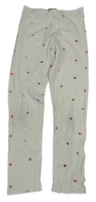 Bílo-barevné puntíkaté legíny H&M