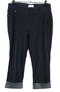Dámské tmavomodré capri džegíny Helena Vera 