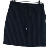 Dámská tmavomodrá proužkovaná sukně 